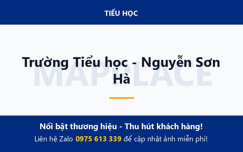 Trường Tiểu học - Nguyễn Sơn Hà