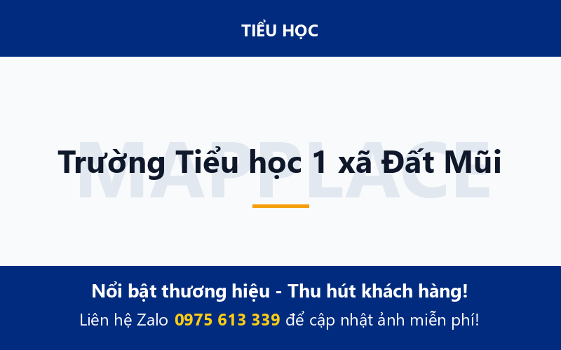 Trường Tiểu học 1 xã Đất Mũi