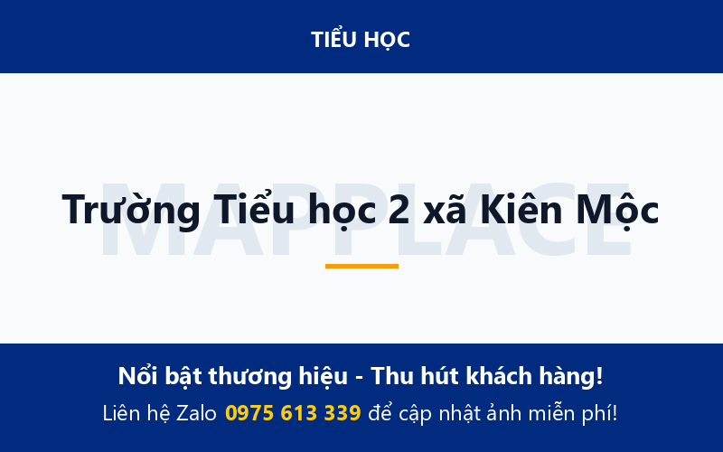 Trường Tiểu học 2 xã Kiên Mộc
