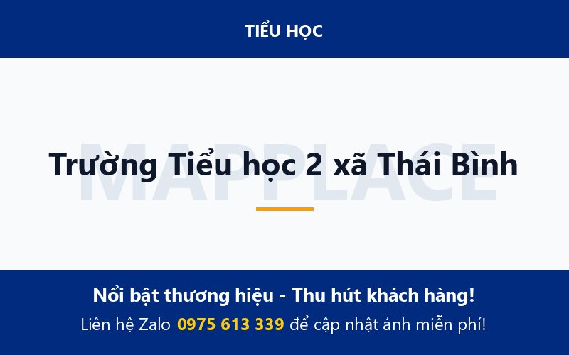 Trường Tiểu học 2 xã Thái Bình