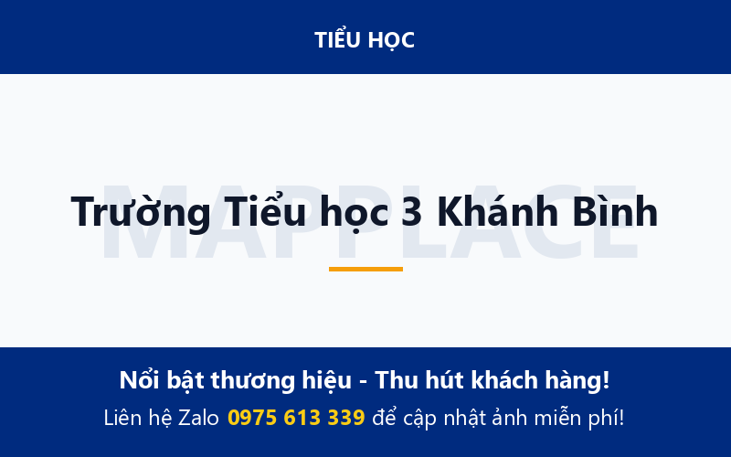 Trường Tiểu học 3 Khánh Bình