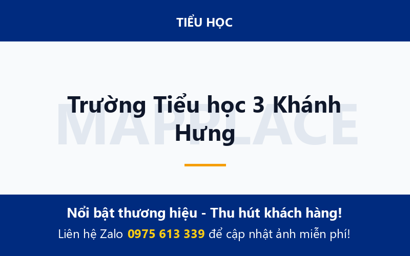 Trường Tiểu học 3 Khánh Hưng