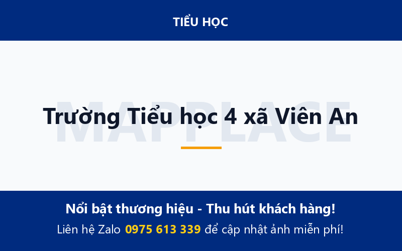 Trường Tiểu học 4 xã Viên An