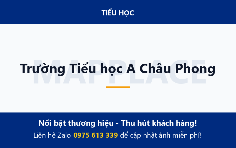 Trường Tiểu học A Châu Phong