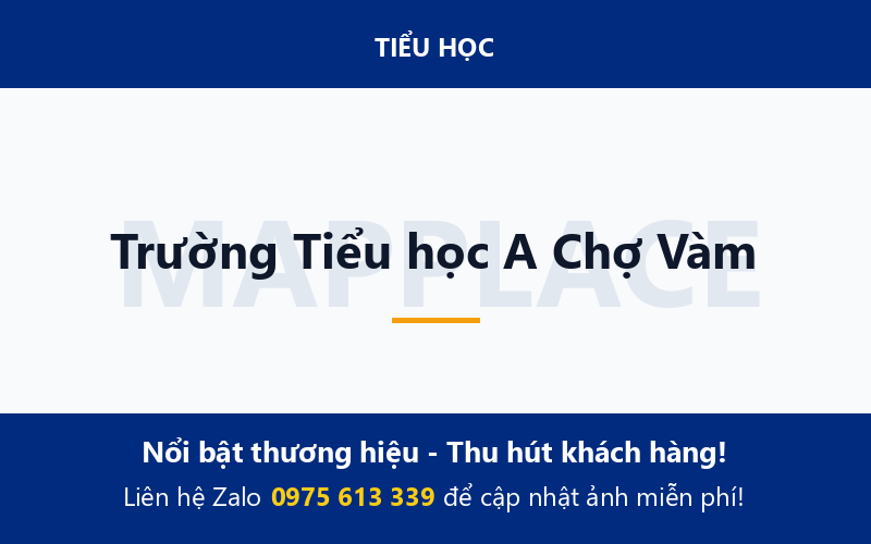 Trường Tiểu học A Chợ Vàm