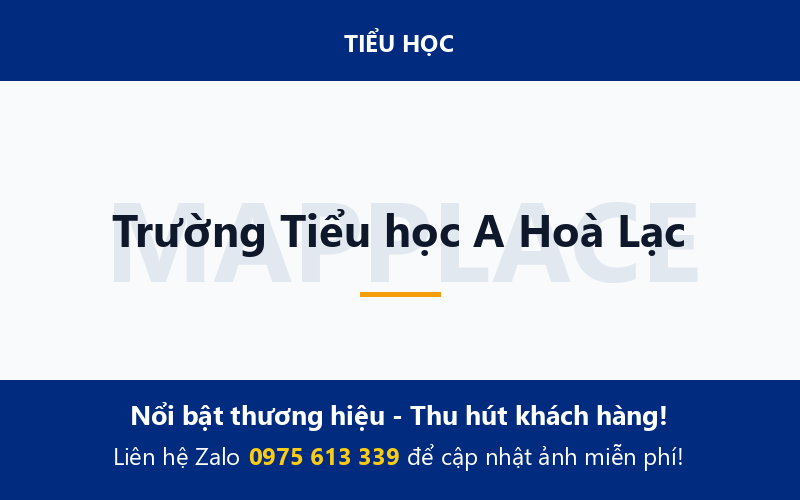 Trường Tiểu học A Hoà Lạc