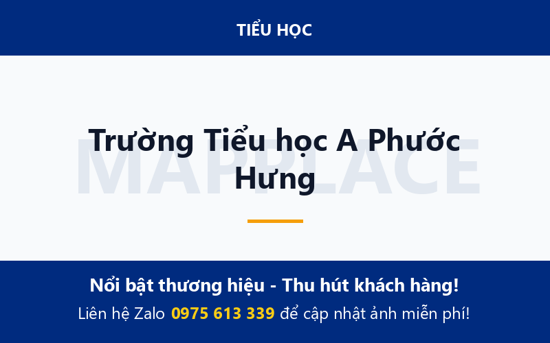 Trường Tiểu học A Phước Hưng