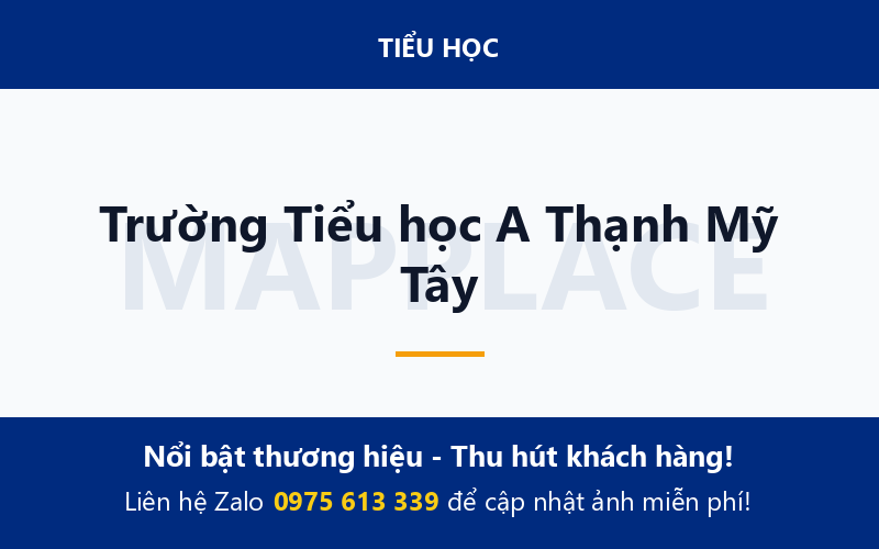 Trường Tiểu học A Thạnh Mỹ Tây