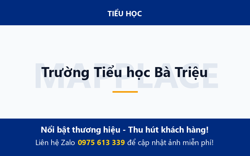 Trường Tiểu học Bà Triệu