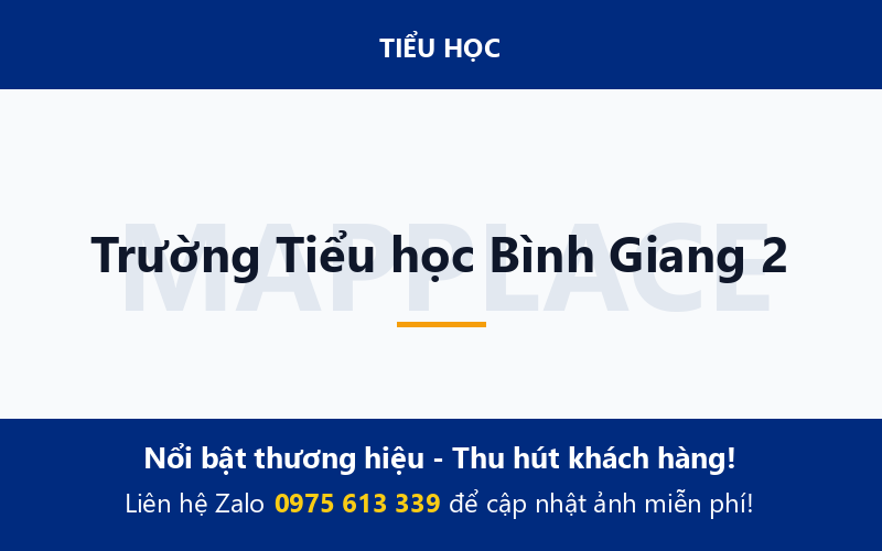 Trường Tiểu học Bình Giang 2