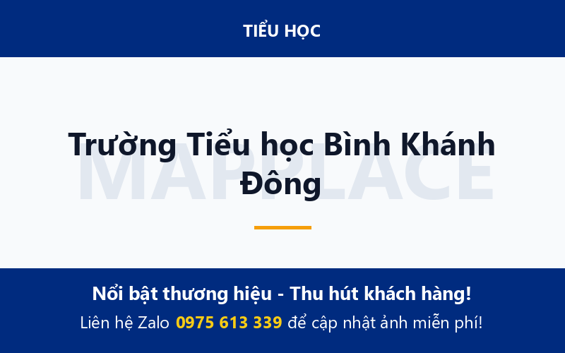 Trường Tiểu học Bình Khánh Đông