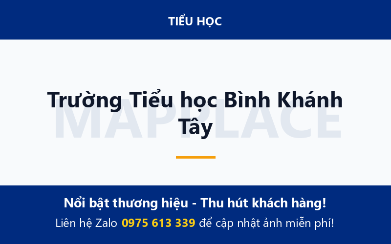 Trường Tiểu học Bình Khánh Tây