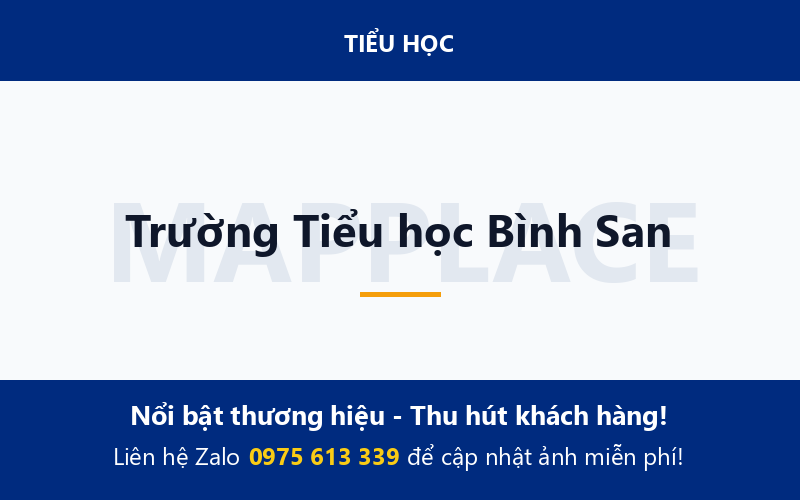 Trường Tiểu học Bình San