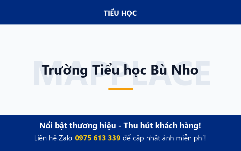 Trường Tiểu học Bù Nho