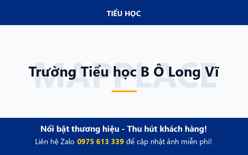 Trường Tiểu học B Ô Long Vĩ