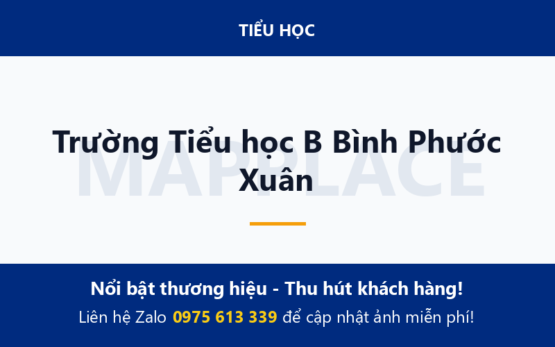 Trường Tiểu học B Bình Phước Xuân