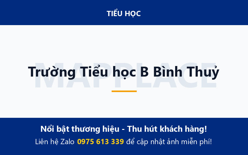 Trường Tiểu học B Bình Thuỷ