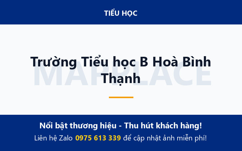 Trường Tiểu học B Hoà Bình Thạnh