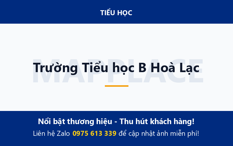 Trường Tiểu học B Hoà Lạc