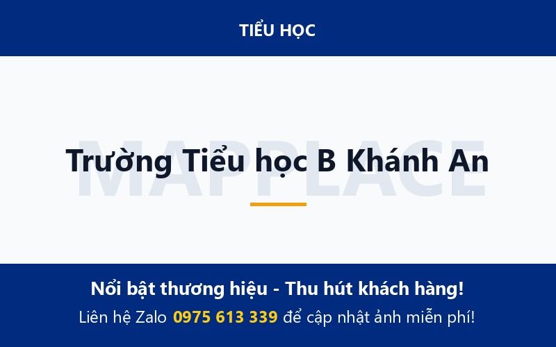 Trường Tiểu học B Khánh An