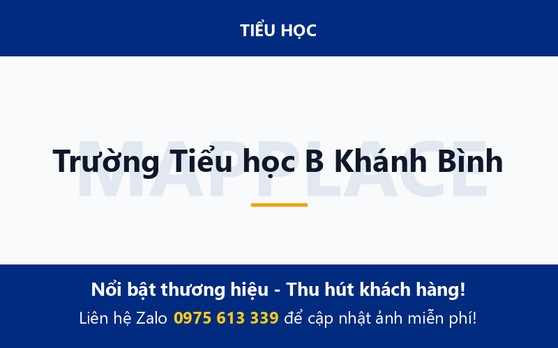 Trường Tiểu học B Khánh Bình