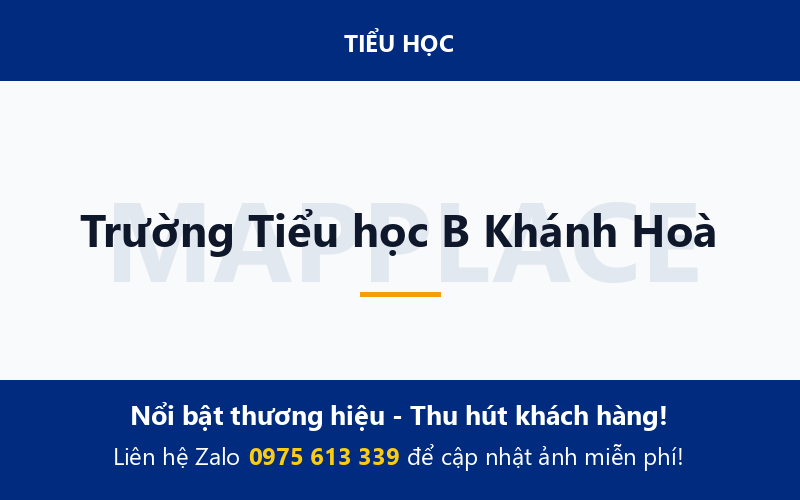 Trường Tiểu học B Khánh Hoà