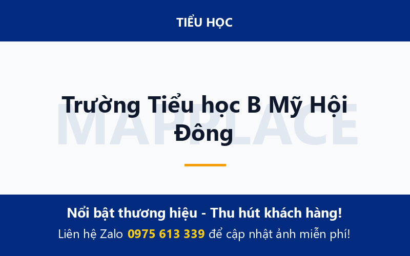 Trường Tiểu học B Mỹ Hội Đông