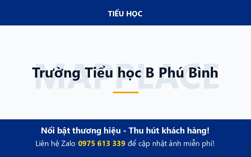 Trường Tiểu học B Phú Bình