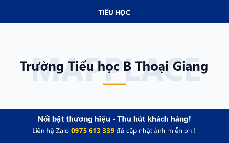 Trường Tiểu học B Thoại Giang