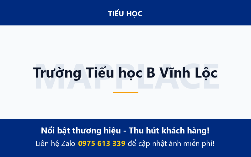 Trường Tiểu học B Vĩnh Lộc