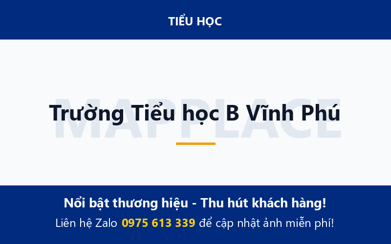 Trường Tiểu học B Vĩnh Phú
