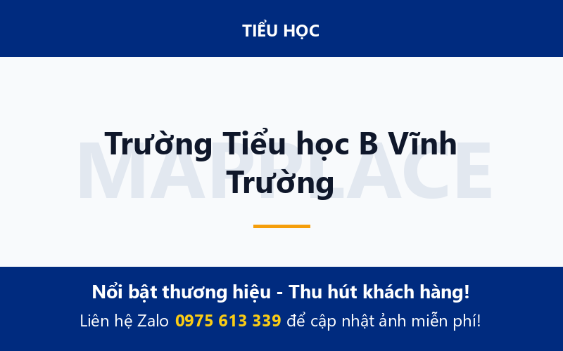 Trường Tiểu học B Vĩnh Trường