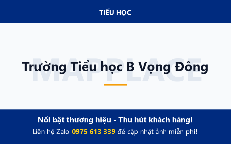 Trường Tiểu học B Vọng Đông