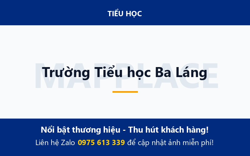 Trường Tiểu học Ba Láng