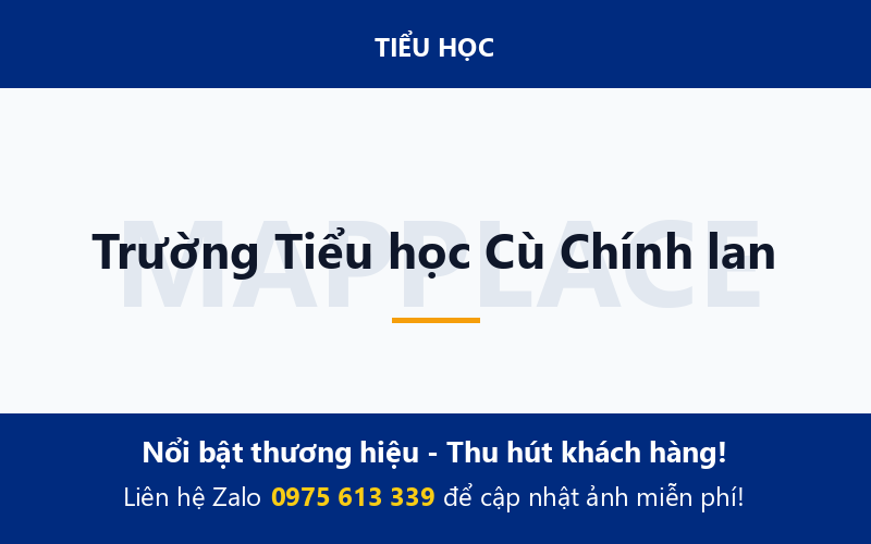 Trường Tiểu học Cù Chính lan
