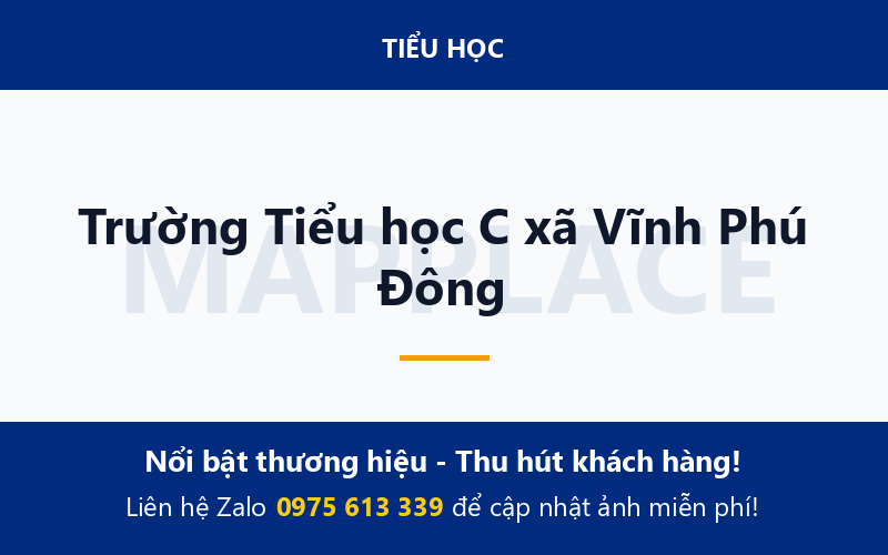 Trường Tiểu học C xã Vĩnh Phú Đông