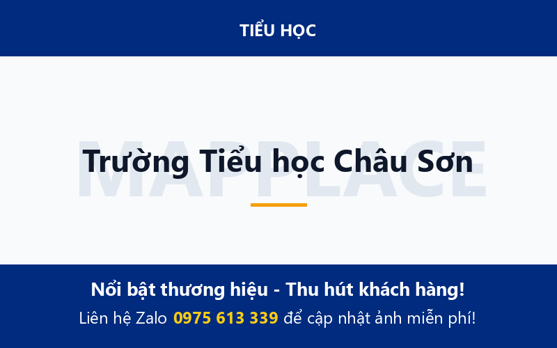 Trường Tiểu học Châu Sơn