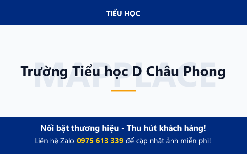 Trường Tiểu học D Châu Phong