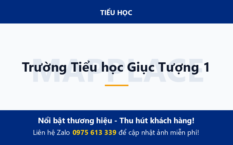 Trường Tiểu học Giục Tượng 1
