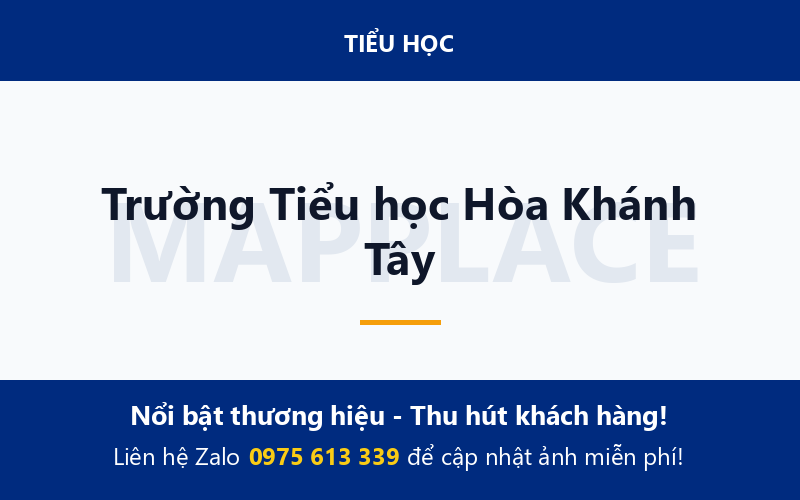 Trường Tiểu học Hòa Khánh Tây