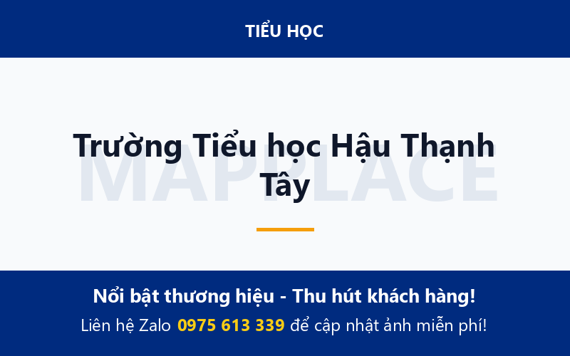 Trường Tiểu học Hậu Thạnh Tây