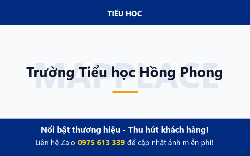 Trường Tiểu học Hồng Phong