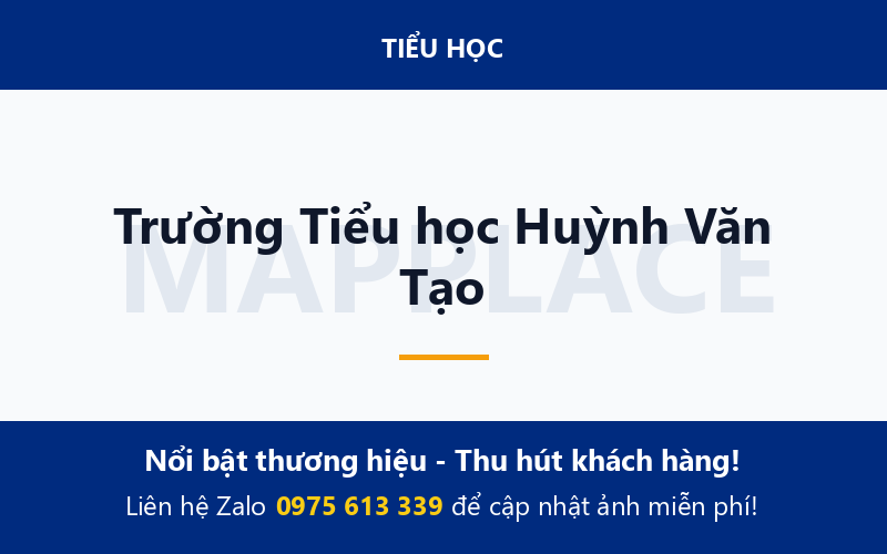 Trường Tiểu học Huỳnh Văn Tạo