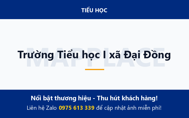 Trường Tiểu học I xã Đại Đồng