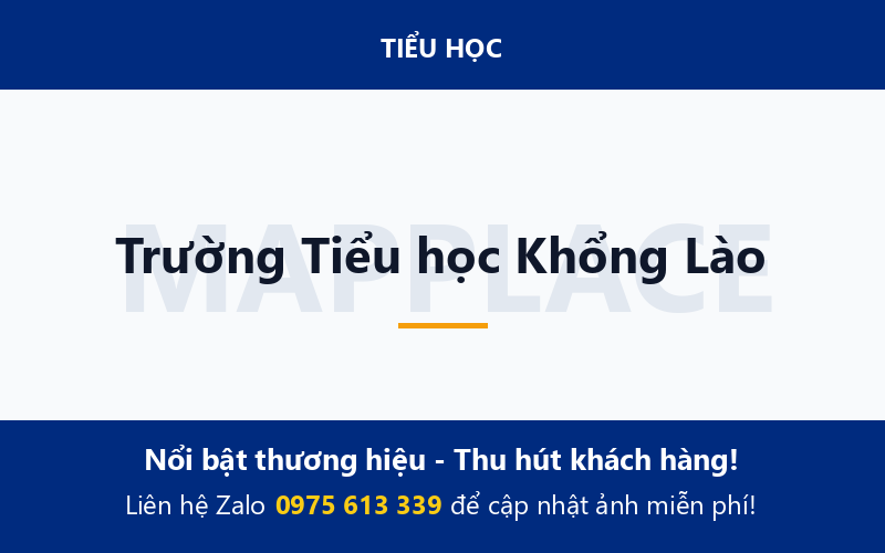 Trường Tiểu học Khổng Lào