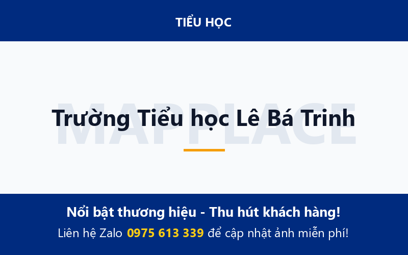 Trường Tiểu học Lê Bá Trinh