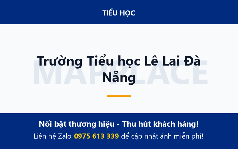 Trường Tiểu học Lê Lai Đà Nẵng
