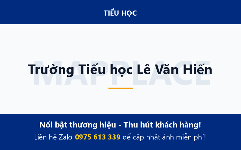 Trường Tiểu học Lê Văn Hiến