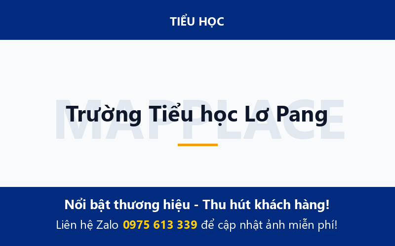 Trường Tiểu học Lơ Pang