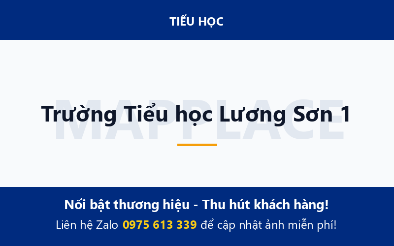 Trường Tiểu học Lương Sơn 1